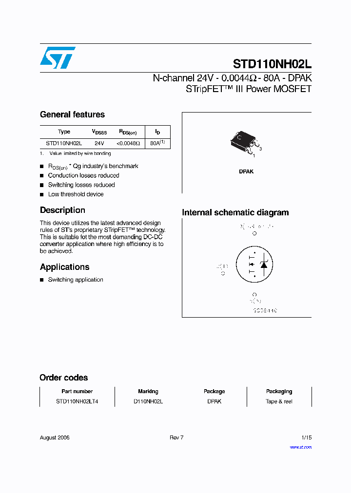 STD110NH02L06_1317992.PDF Datasheet