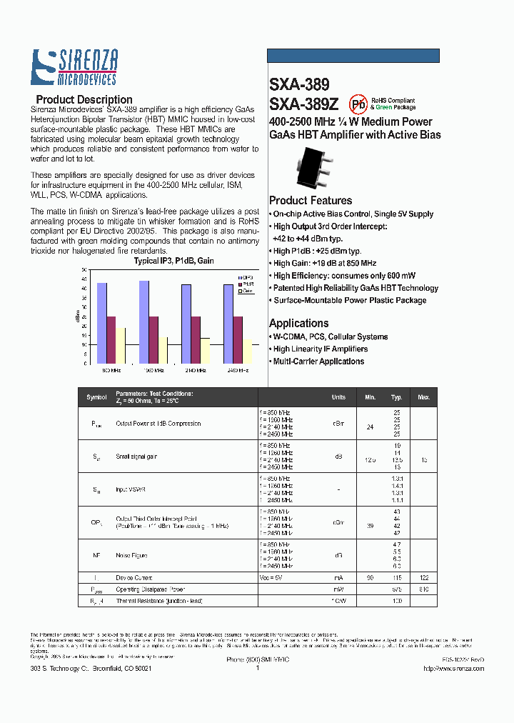 SXA-389_1087967.PDF Datasheet