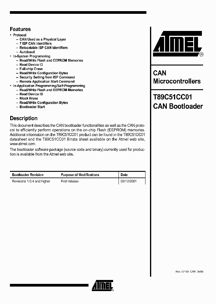 T89C51CC0106_1321125.PDF Datasheet