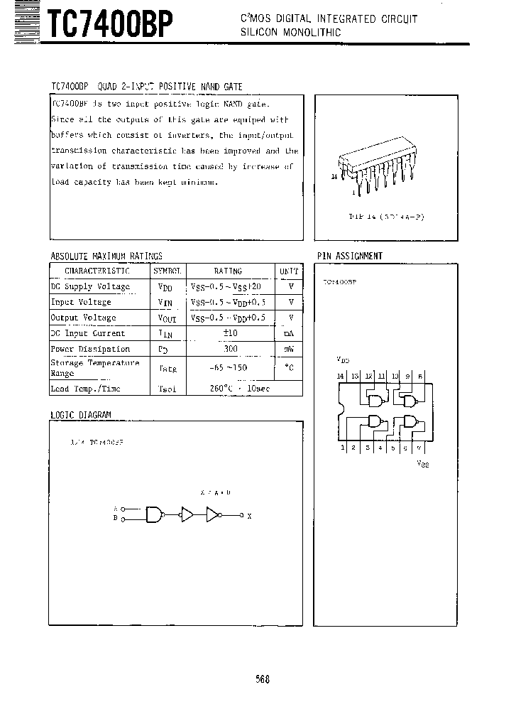 TC7400BP_1153963.PDF Datasheet