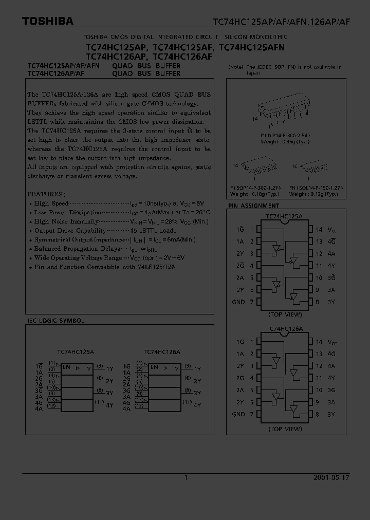TC74HC126AP_1322441.PDF Datasheet