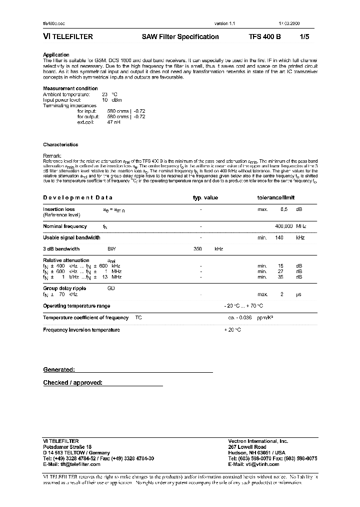 TFS400B_1324593.PDF Datasheet