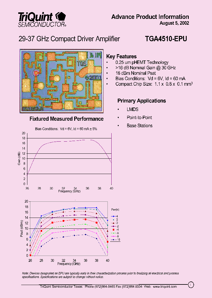 TGA4510-EPU_1170450.PDF Datasheet