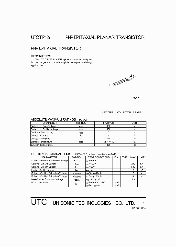 TIP127_1140643.PDF Datasheet