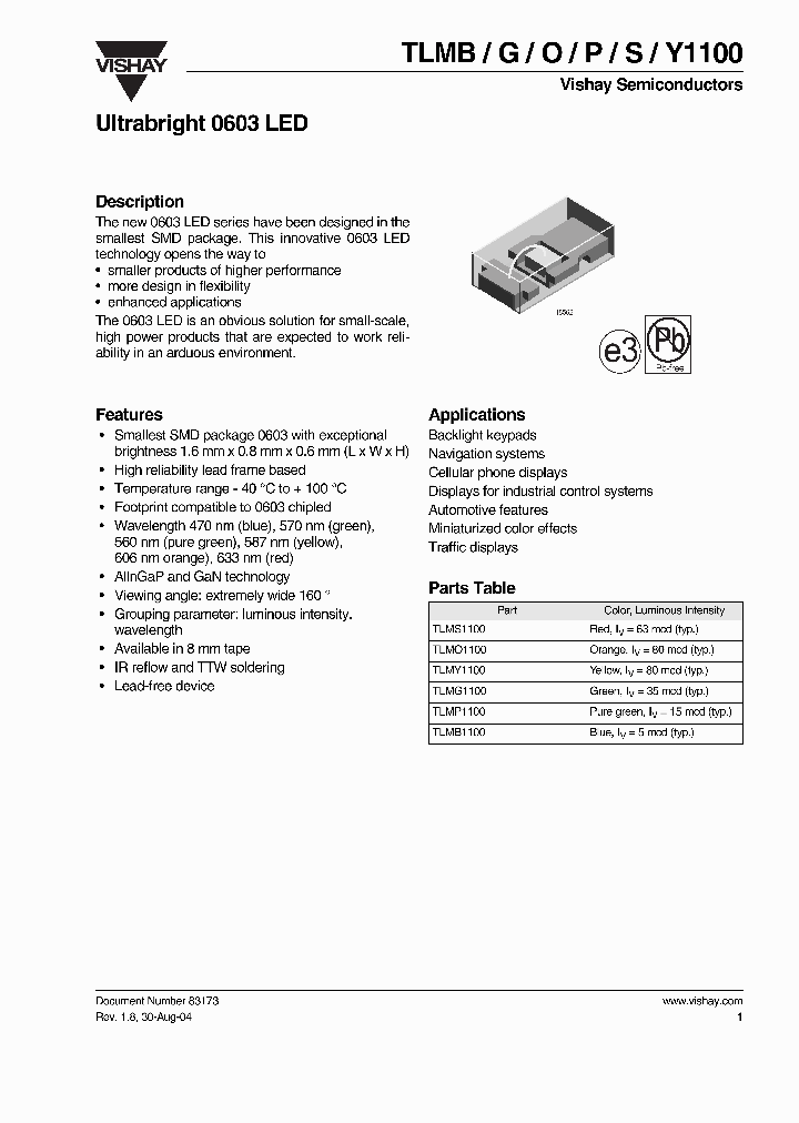 TLMY1100_1326298.PDF Datasheet