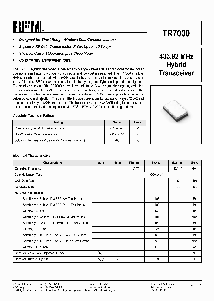 TR7000_1328763.PDF Datasheet