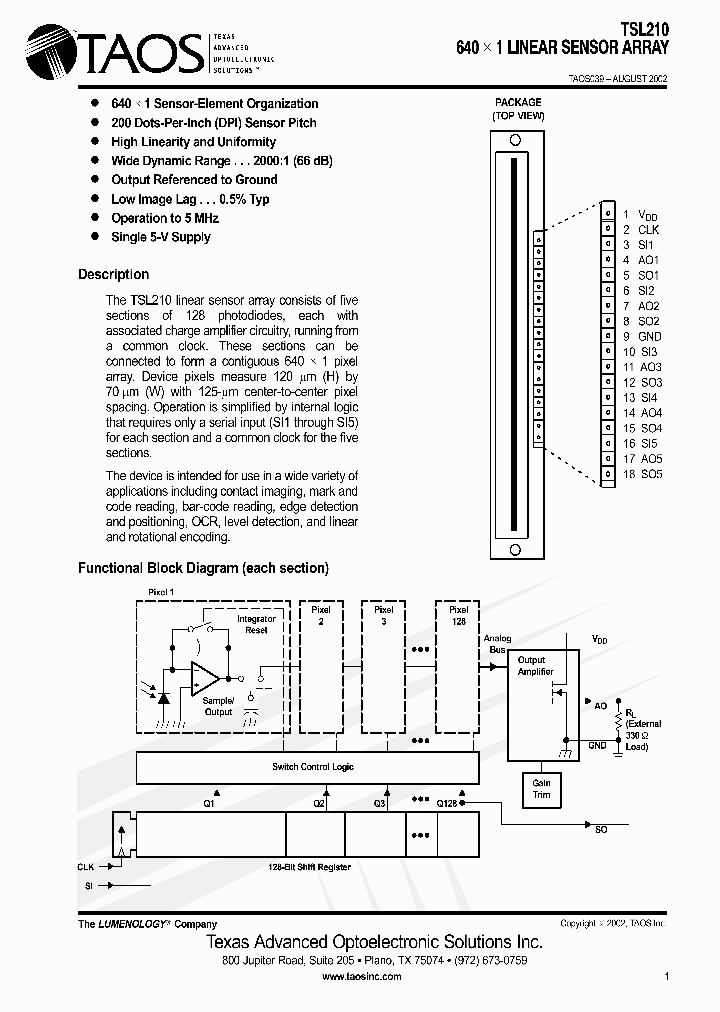 TSL210_1329458.PDF Datasheet