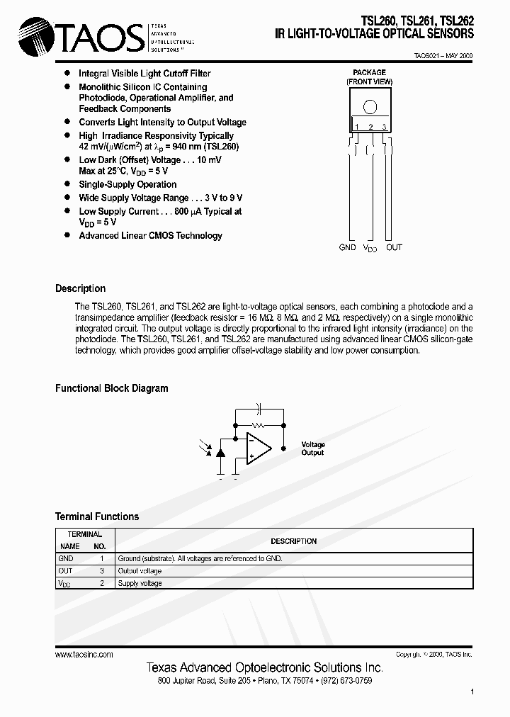 TSL262_1329469.PDF Datasheet