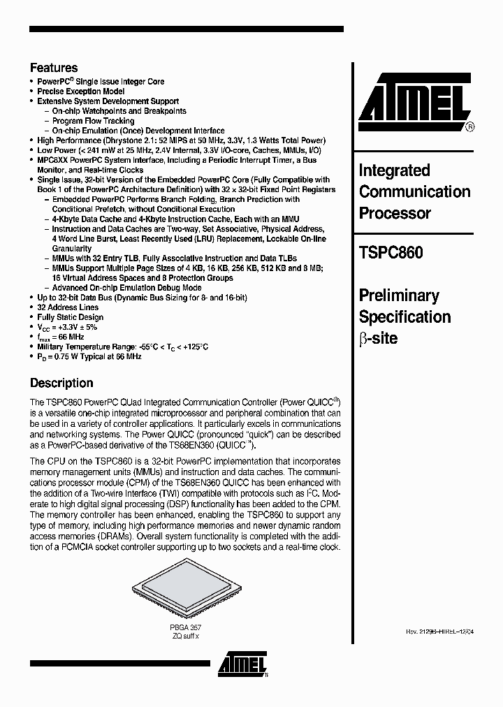 TSPC860XRVZQU66D_1329705.PDF Datasheet