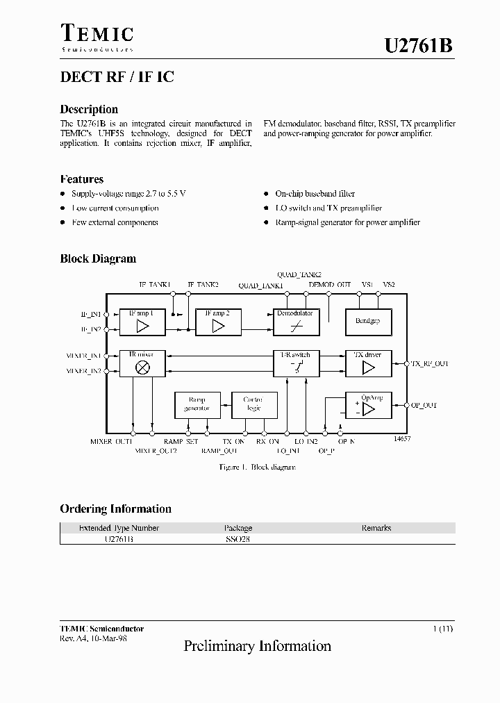 U2761B_1330127.PDF Datasheet