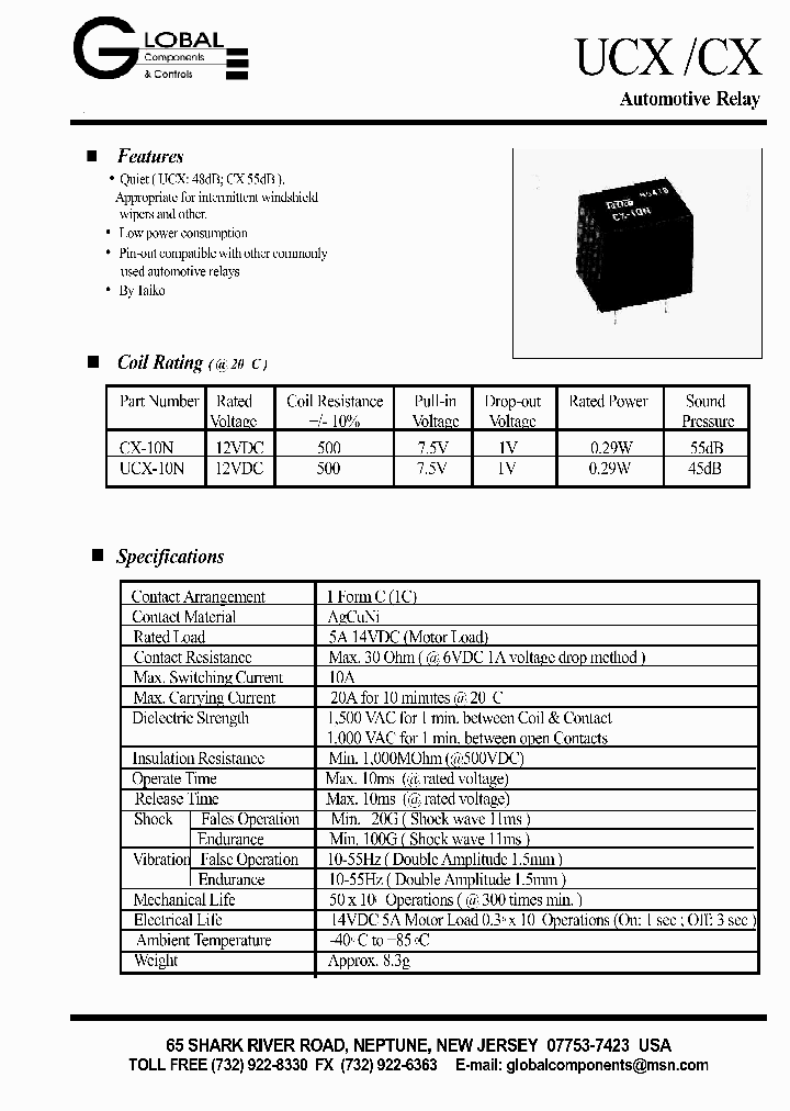 UCX-10N_1330785.PDF Datasheet