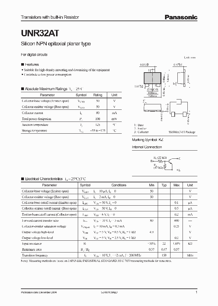 UNR32AT_1073950.PDF Datasheet