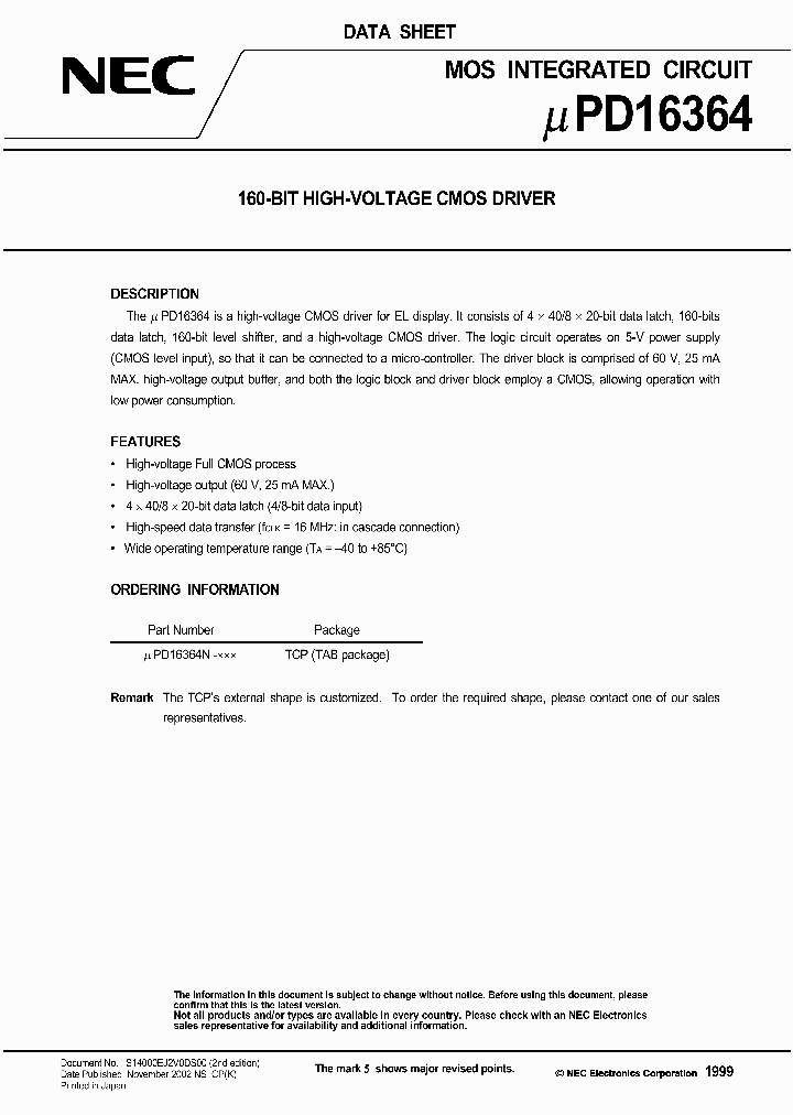 UPD16364N_1332144.PDF Datasheet