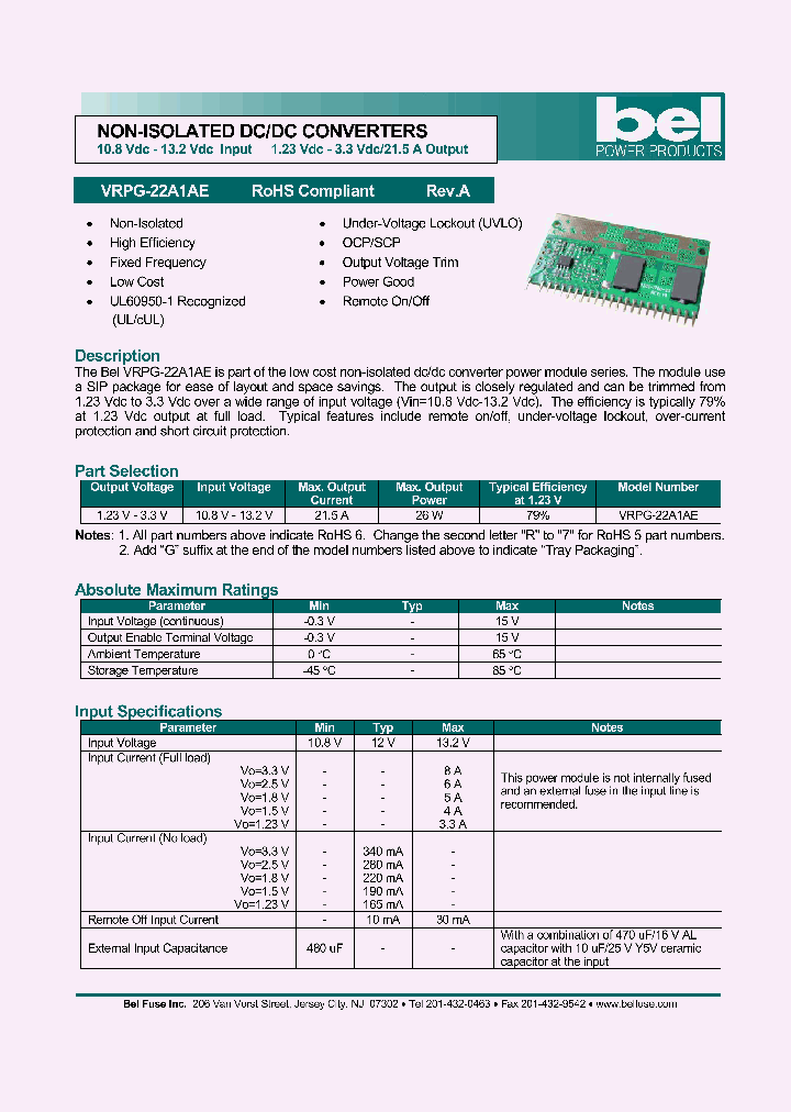 VRPG-22A1AE_1334978.PDF Datasheet