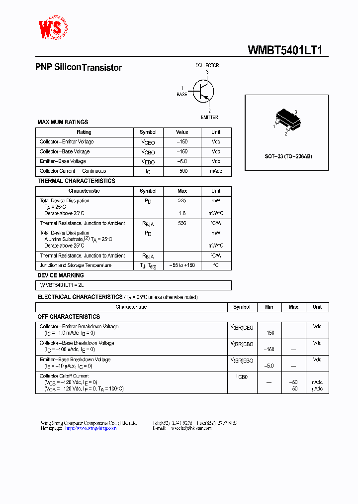 WMBT5401LT1_1336361.PDF Datasheet