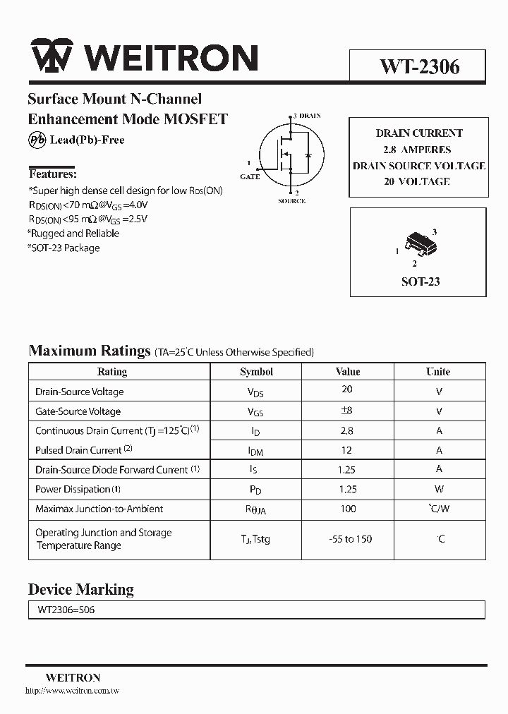 WT2306_1088256.PDF Datasheet