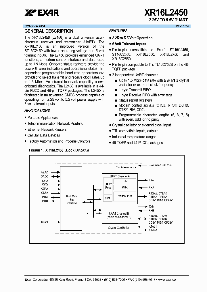 XR16L2450_1186651.PDF Datasheet