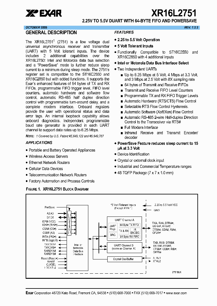 XR16L275105_1338171.PDF Datasheet