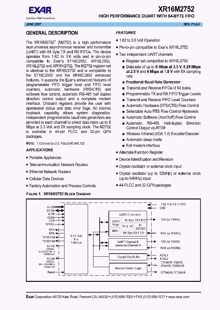 XR16M2752_1088177.PDF Datasheet