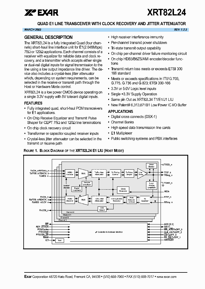 XRT82L24IV_1338404.PDF Datasheet