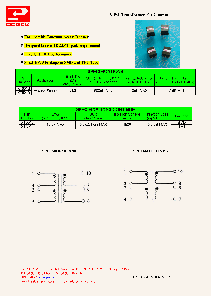 XT5010_1338497.PDF Datasheet