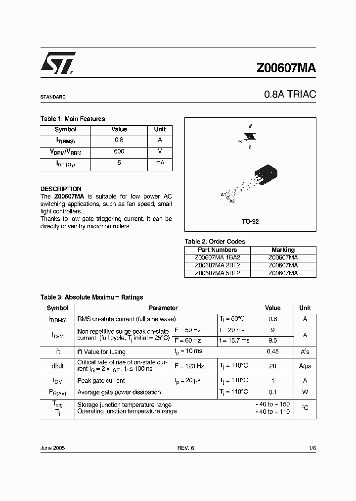 Z00607MA5BL2_1338758.PDF Datasheet