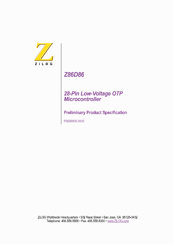 Z86D8608PSC_1338877.PDF Datasheet