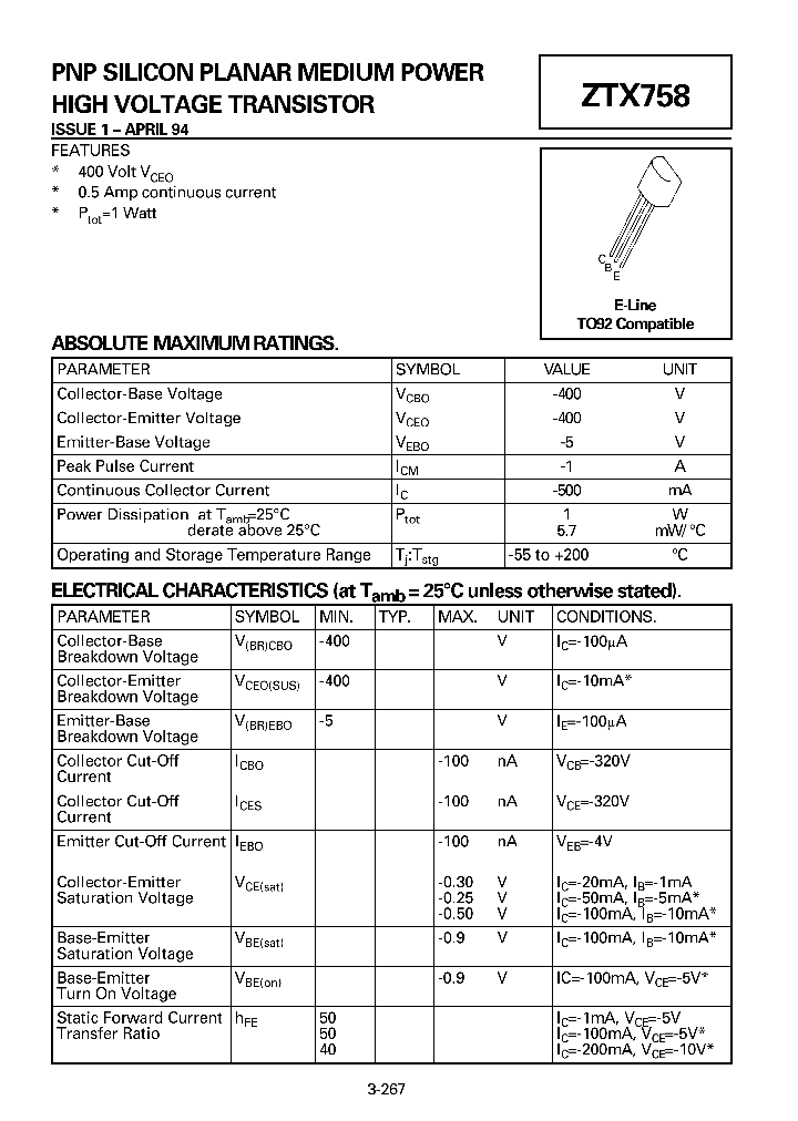 ZTX758_1175275.PDF Datasheet