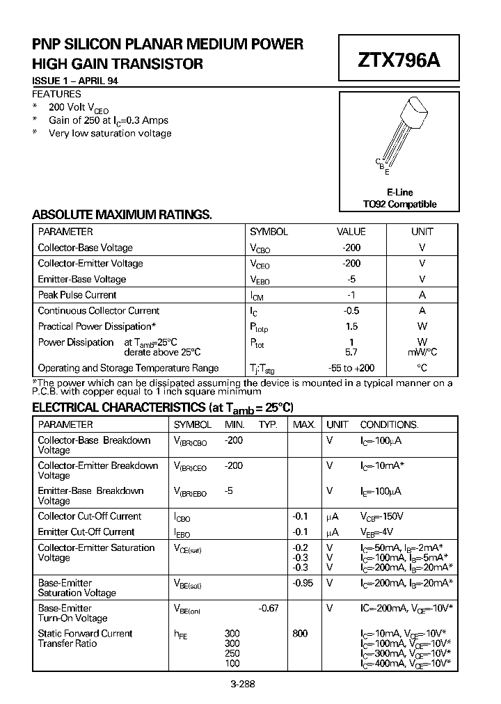 ZTX796A_1339583.PDF Datasheet