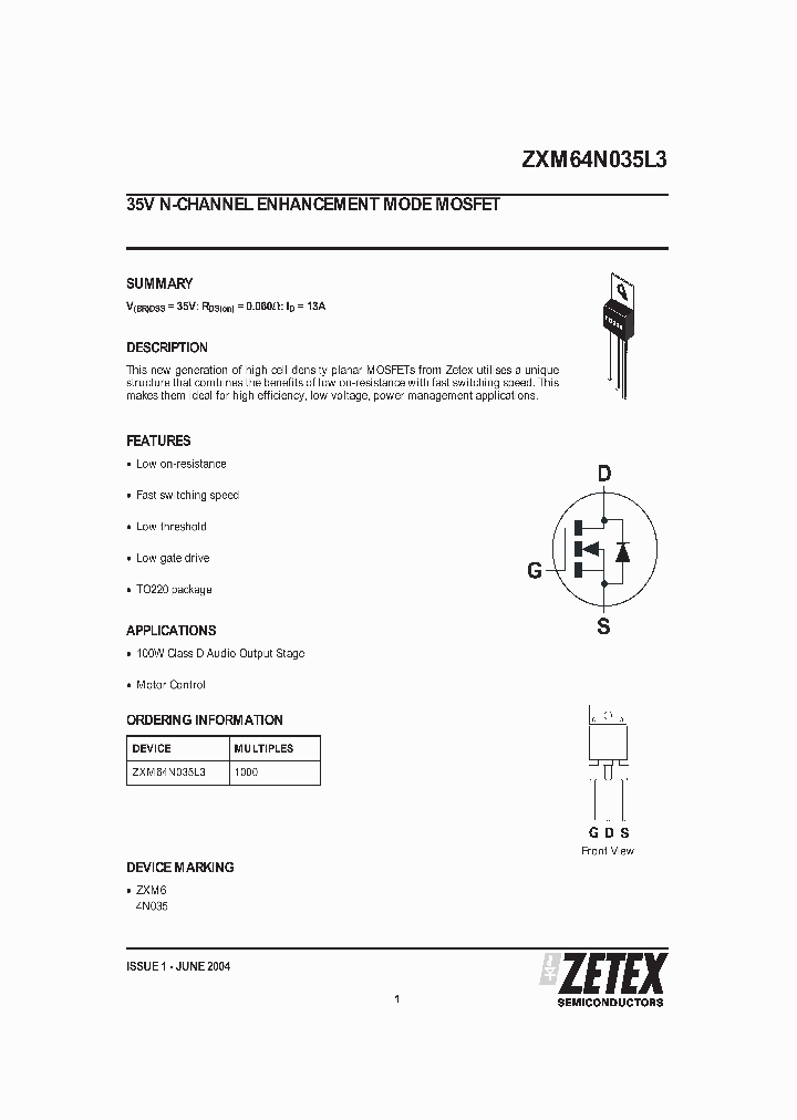 ZXM64N035L304_1339790.PDF Datasheet