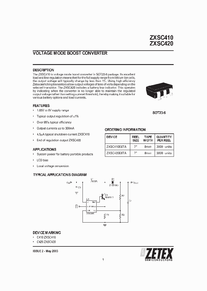 ZXSC420E6TA_1016827.PDF Datasheet