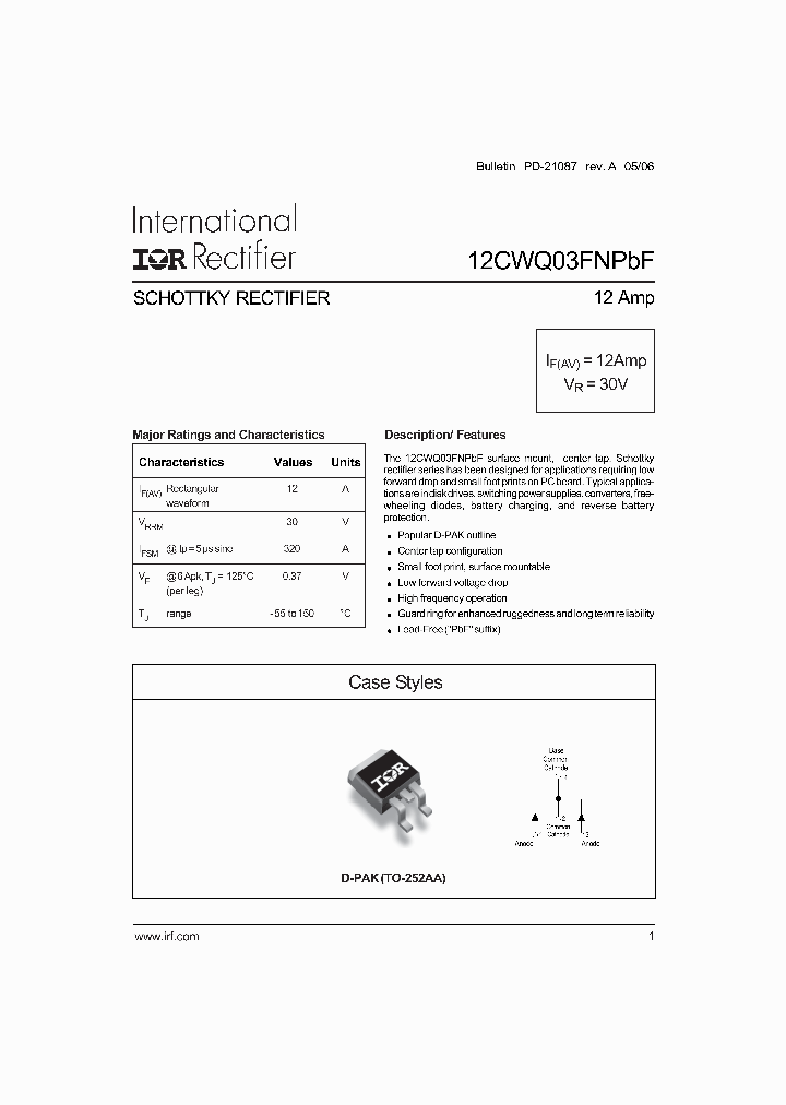 12CWQ03FNTR_4125878.PDF Datasheet