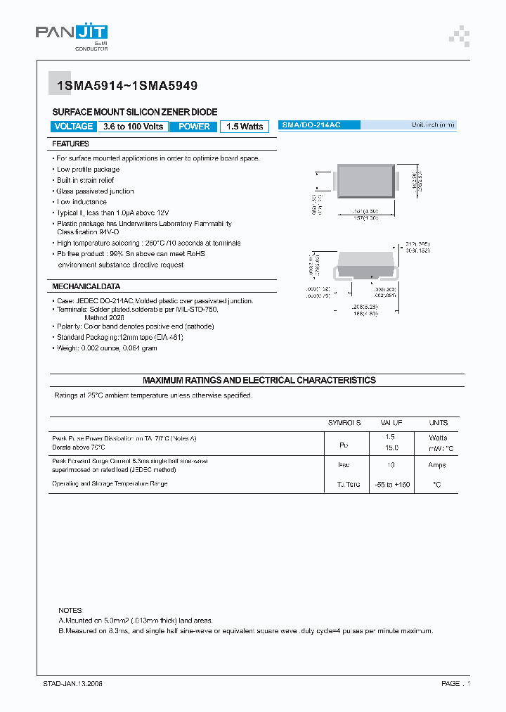 1SMA5914_4147387.PDF Datasheet