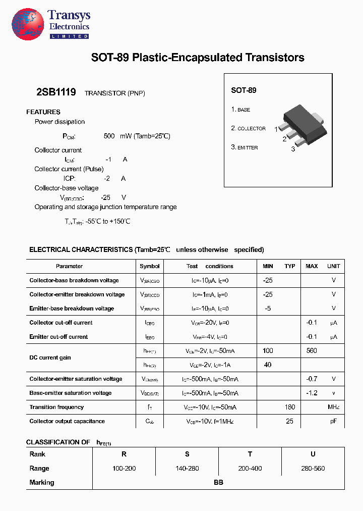 2SB1119_4111355.PDF Datasheet