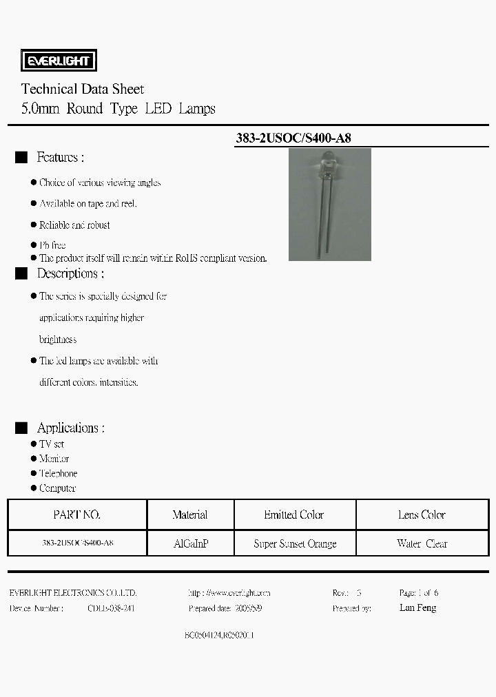 383-2USOC-S400-A8_4163380.PDF Datasheet
