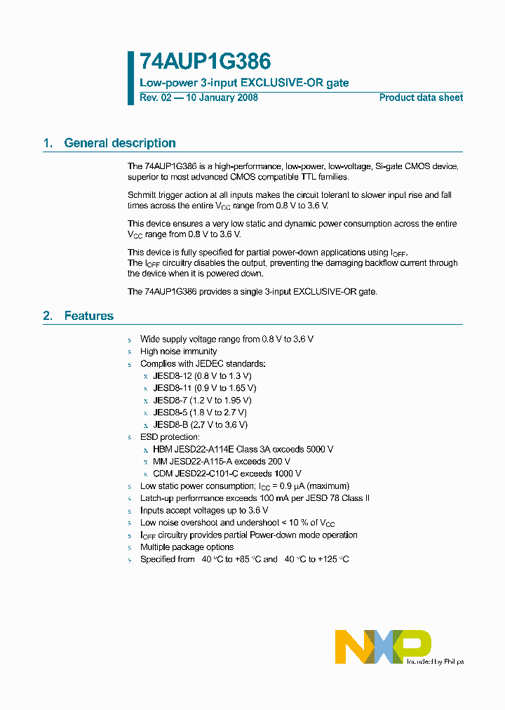 74AUP1G386GF_4135916.PDF Datasheet