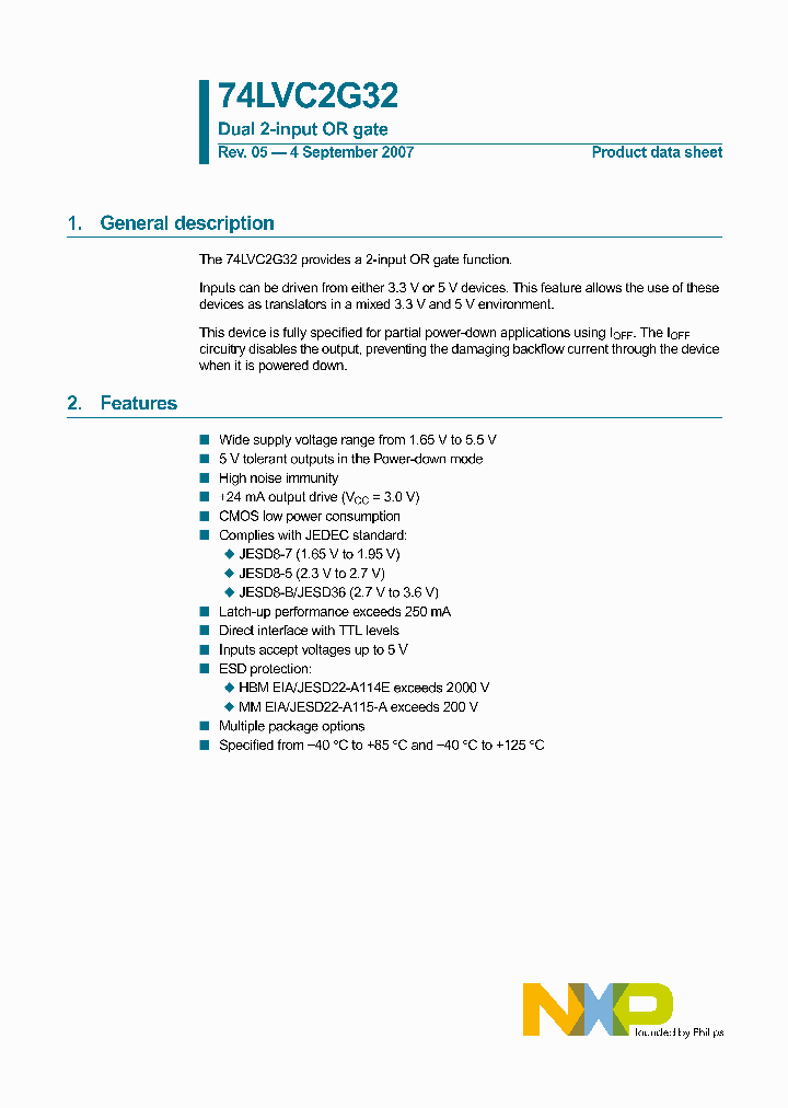 74LVC2G32GM_4127992.PDF Datasheet