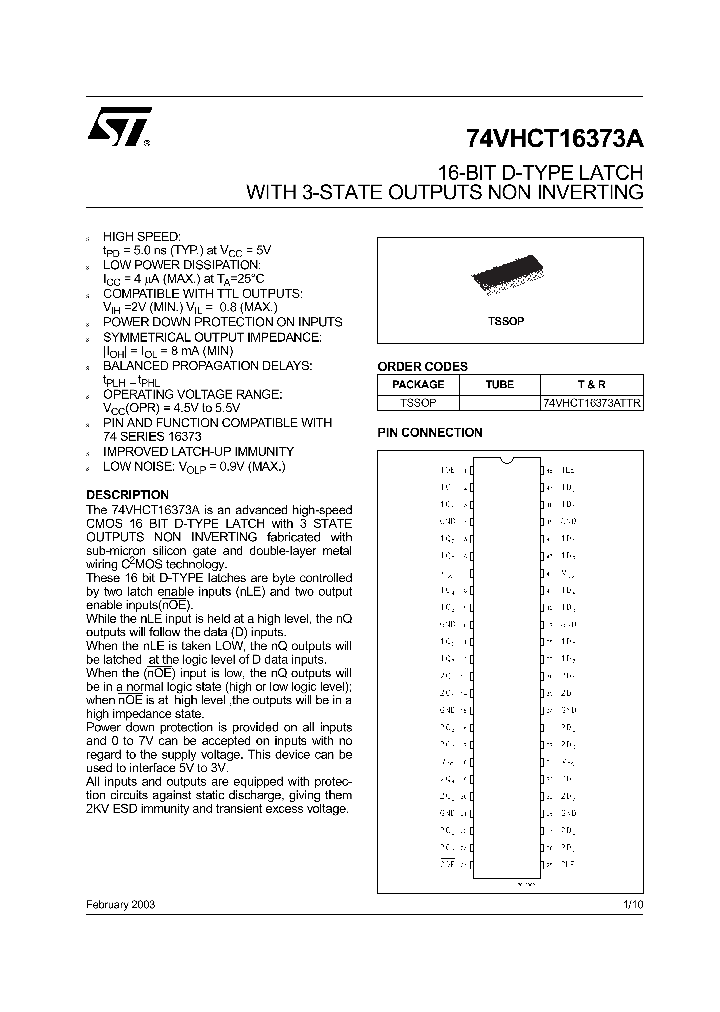 74VHCT16373ATTR_4132750.PDF Datasheet