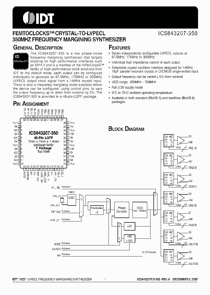 ICS843207-350_4134986.PDF Datasheet