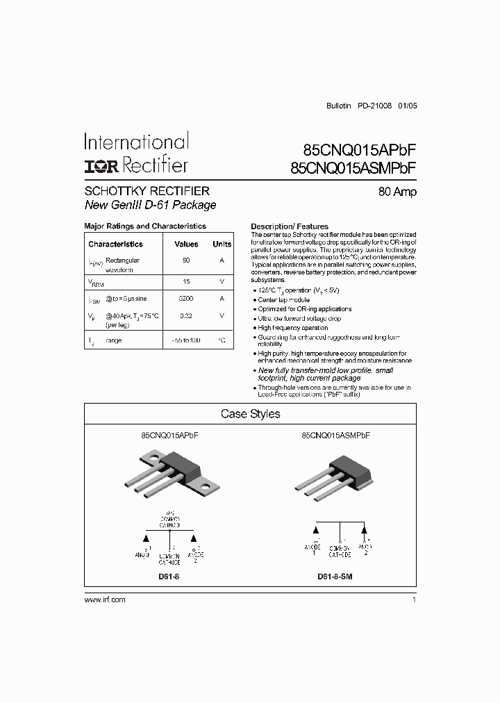 85CNQ015ASM_4111451.PDF Datasheet