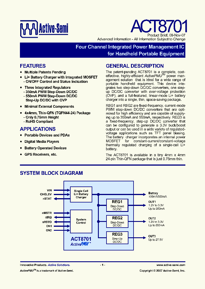 ACT8701_4142796.PDF Datasheet