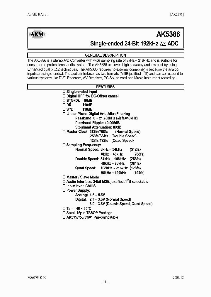 AK5386_4122744.PDF Datasheet