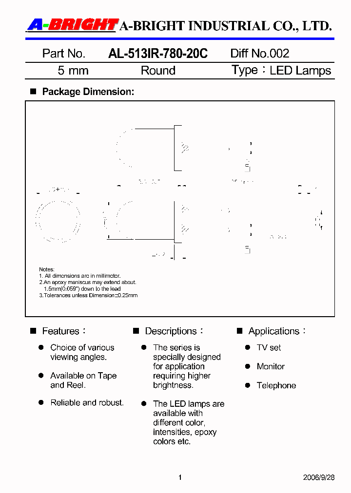 AL-513IR-780-20C_4144129.PDF Datasheet