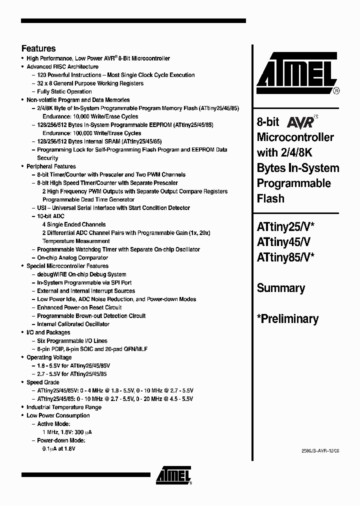 ATTINY25V_4160066.PDF Datasheet