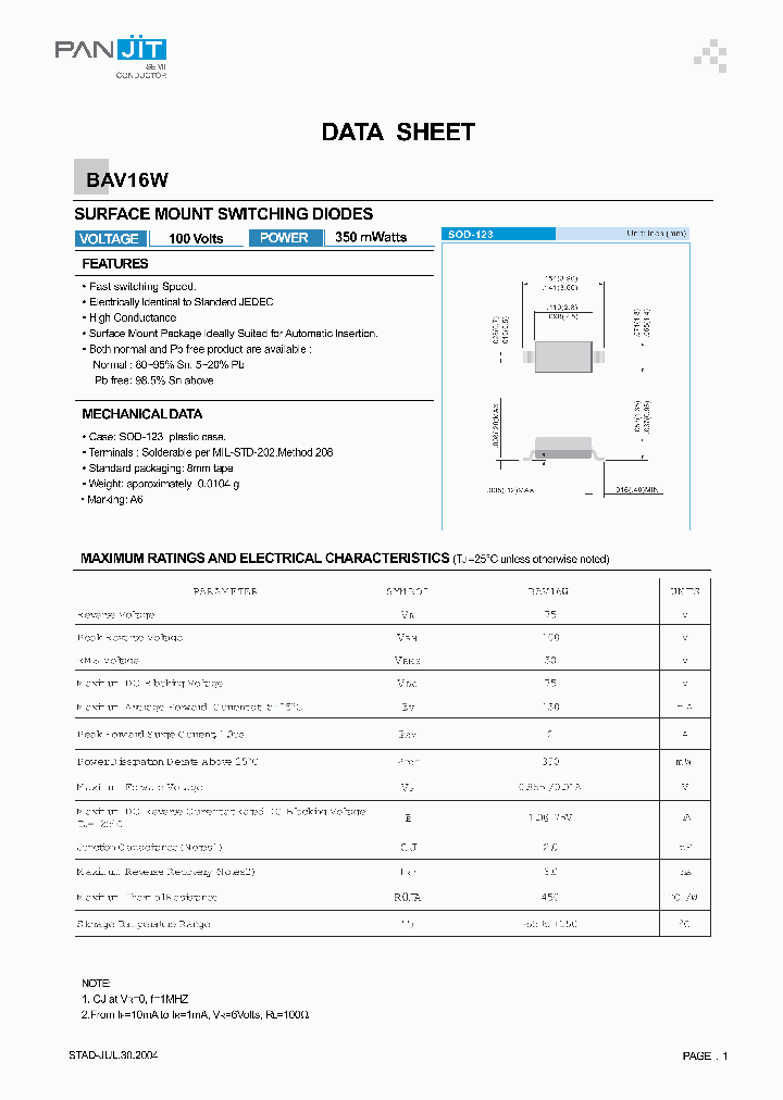 BAV16W04_4120870.PDF Datasheet