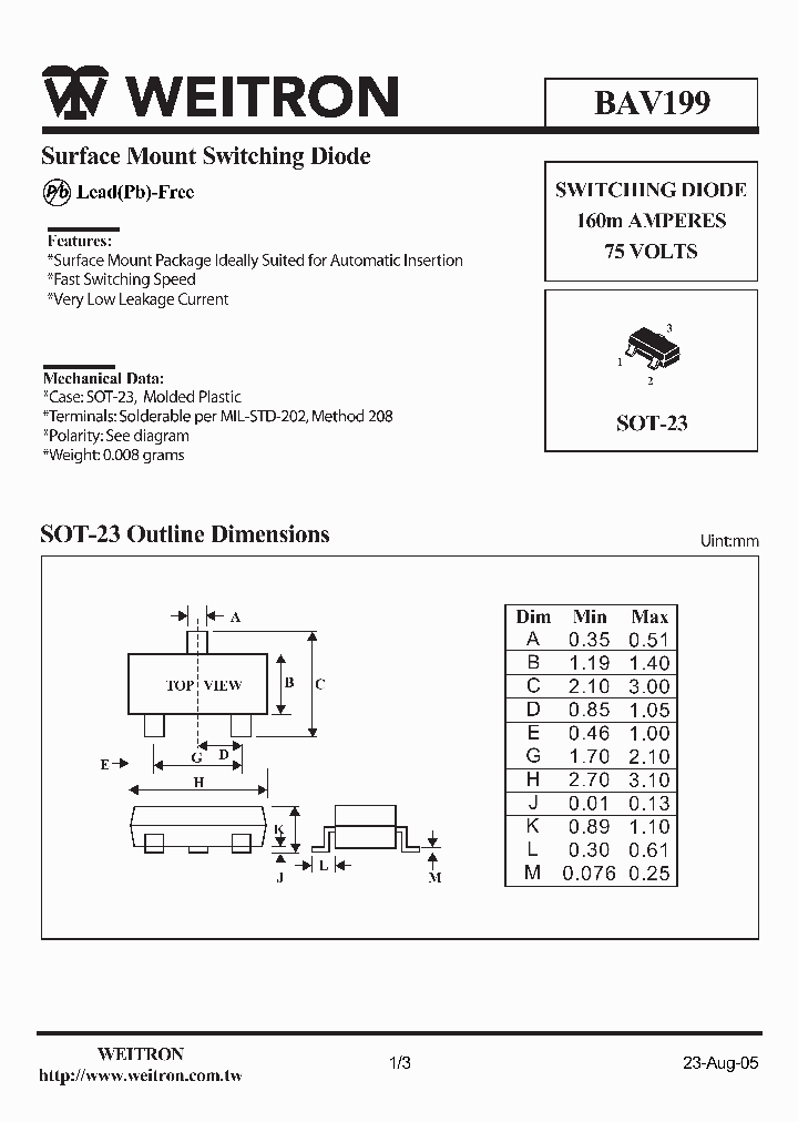 BAV199_4126259.PDF Datasheet