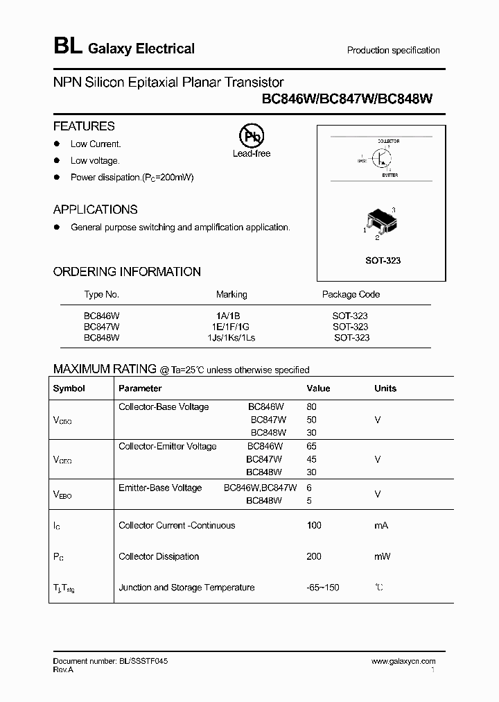 BC846W_4145355.PDF Datasheet