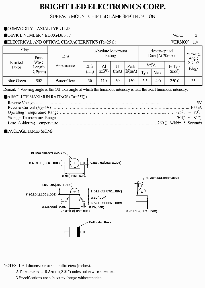BL-XG4361-TR7_4137203.PDF Datasheet