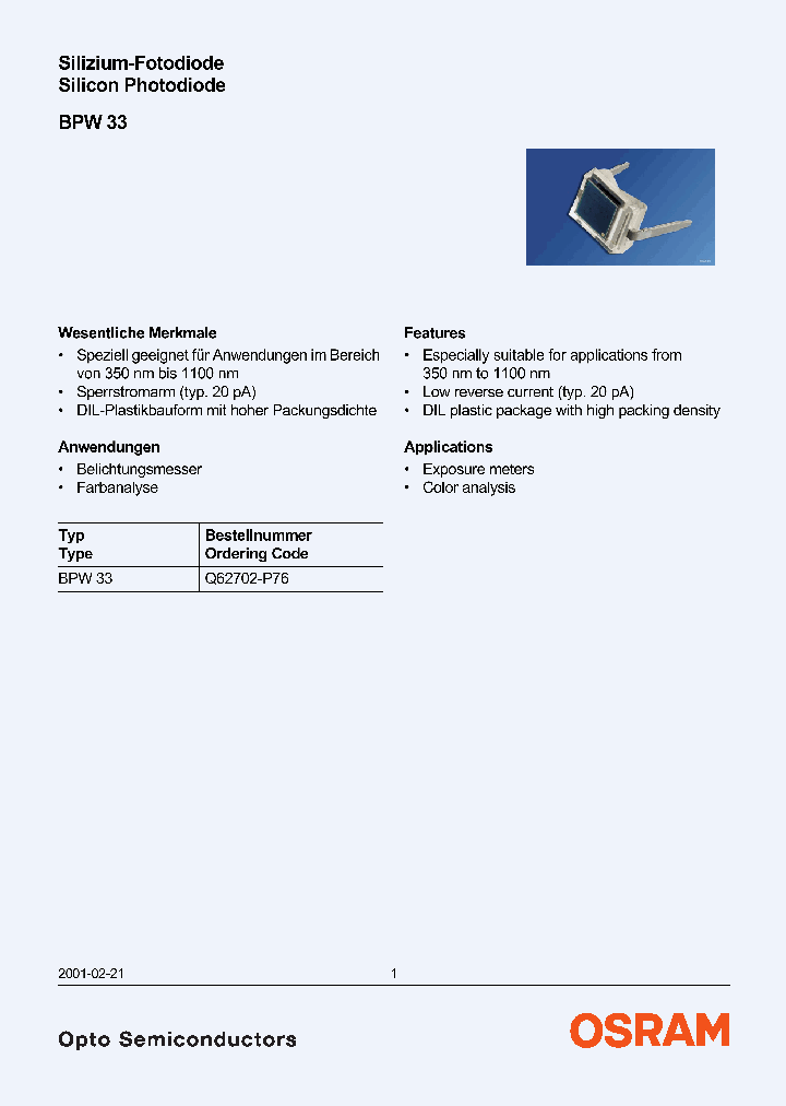 BPW33_4117027.PDF Datasheet