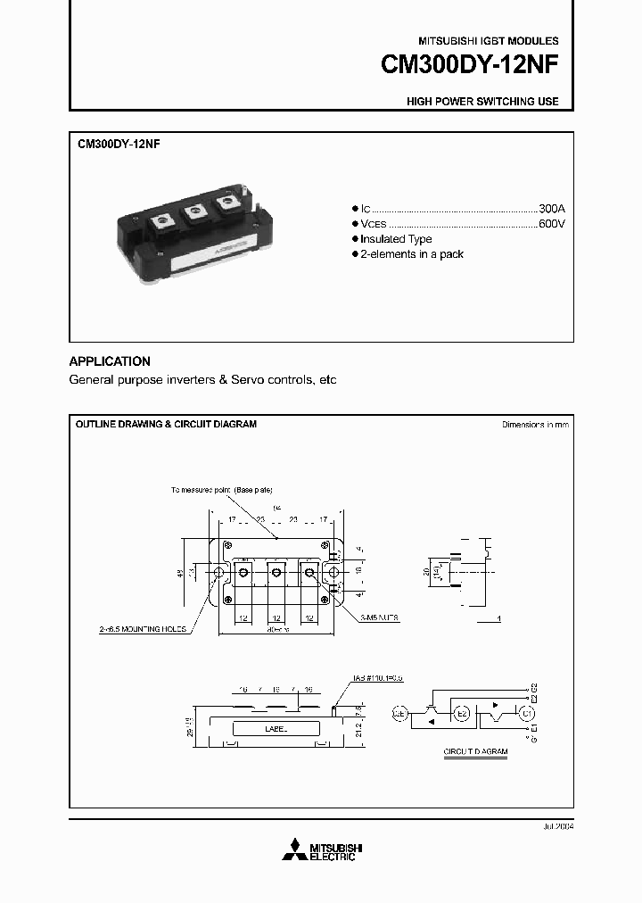 CM300DY-12NF_4111507.PDF Datasheet